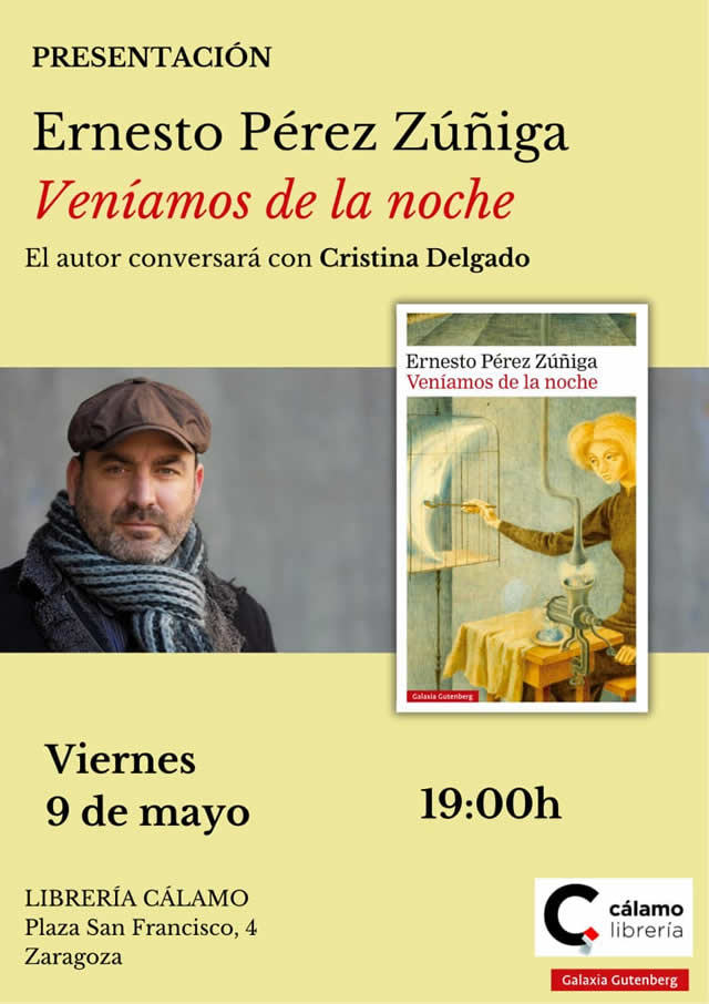 Erneso Pérez Zuñiga presenta 'Veníamos de la noche'